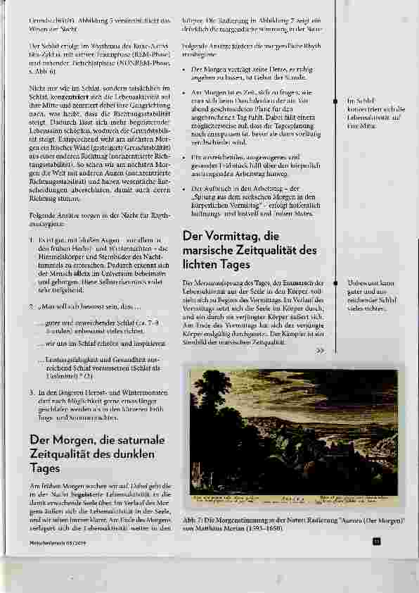 Vorschauseite 5: Rhythmik und Heilkunst: Der Tageskreis