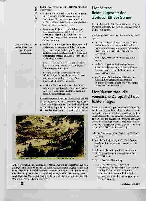 Vorschauseite 6: Rhythmik und Heilkunst: Der Tageskreis