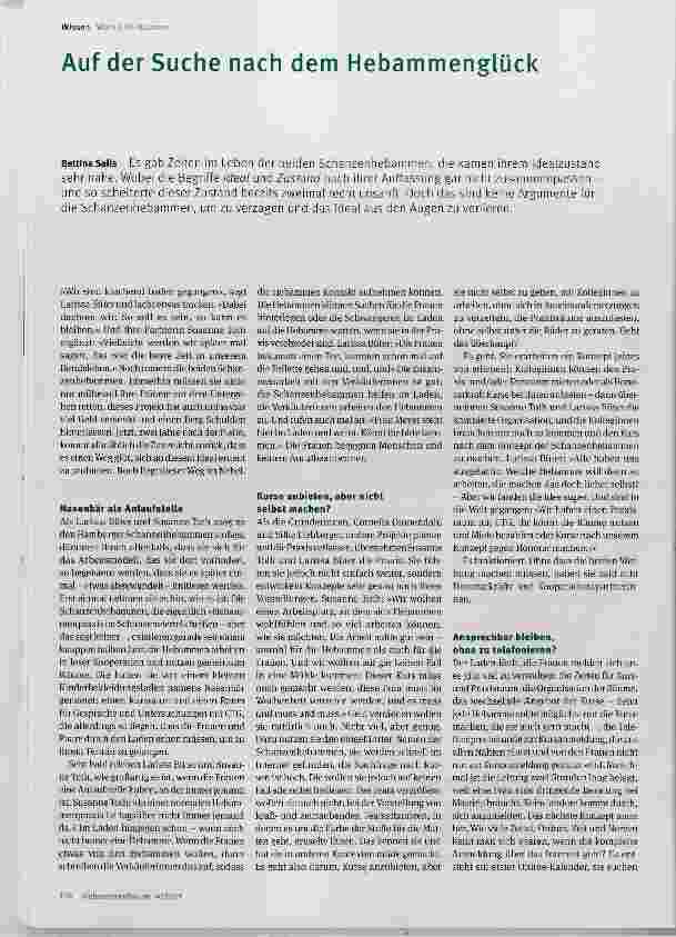 Vorschauseite 1: Auf der Suche nach dem Hebammenglück