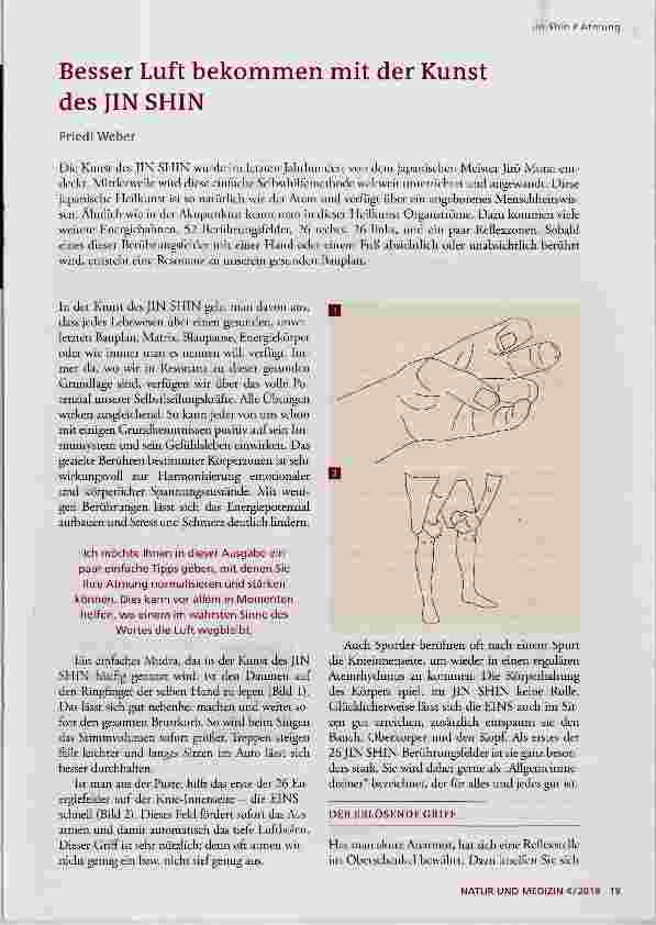 Vorschauseite 1: Besser Luft bekommen mit der Kunst des JIN SHIN