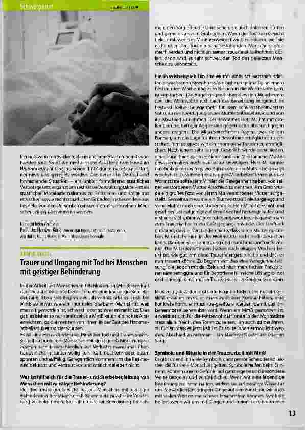 Vorschauseite 2: Freitod und Suizidbegleitung von Patient*innen Selbstbestimmung als Maßstab