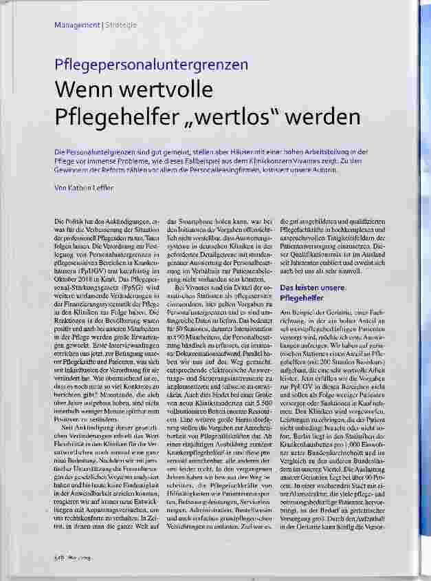 Vorschauseite 1: Wenn wertvolle Pflegehelfer „wertlos“ werden