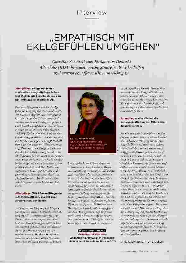 Vorschauseite 1: „EMPATHISCH MIT EKELGEFÜHLEN UMGEHEN“