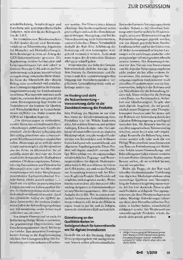 Vorschauseite 2: Wie bekommen wir innovative digitale Medizinprodukte in die Patientenversorgung?