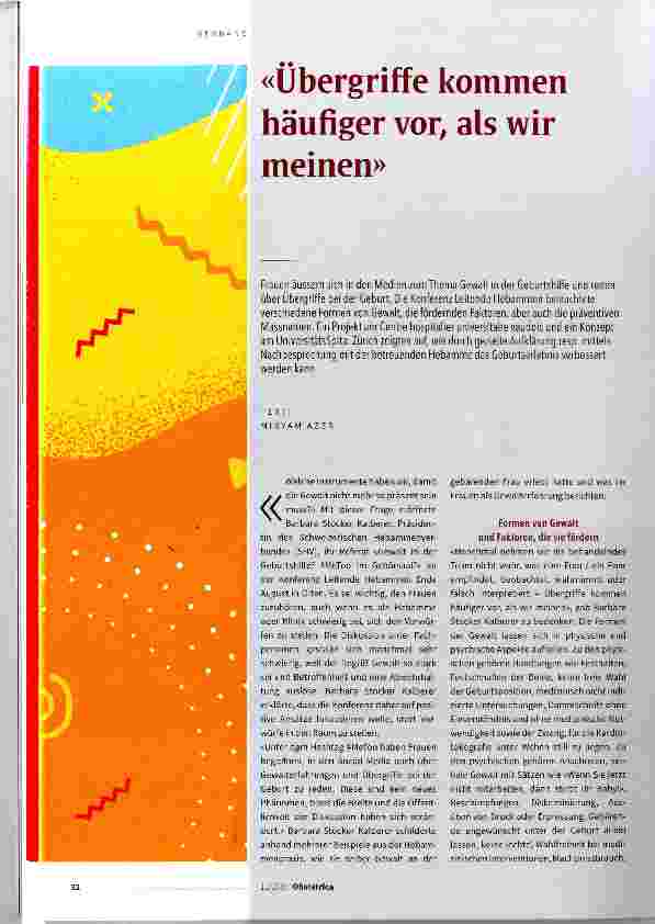 Vorschauseite 1: Übergriffe kommen häufiger vor, als wir meinen