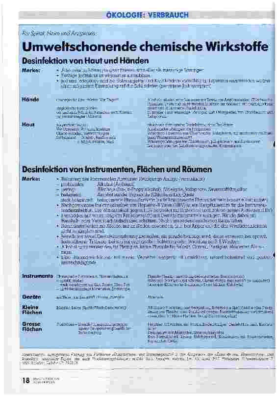 Vorschauseite 3: Gezielte und umweltschonende Hygiene Umweltschonende Desinfektion und Reinigung