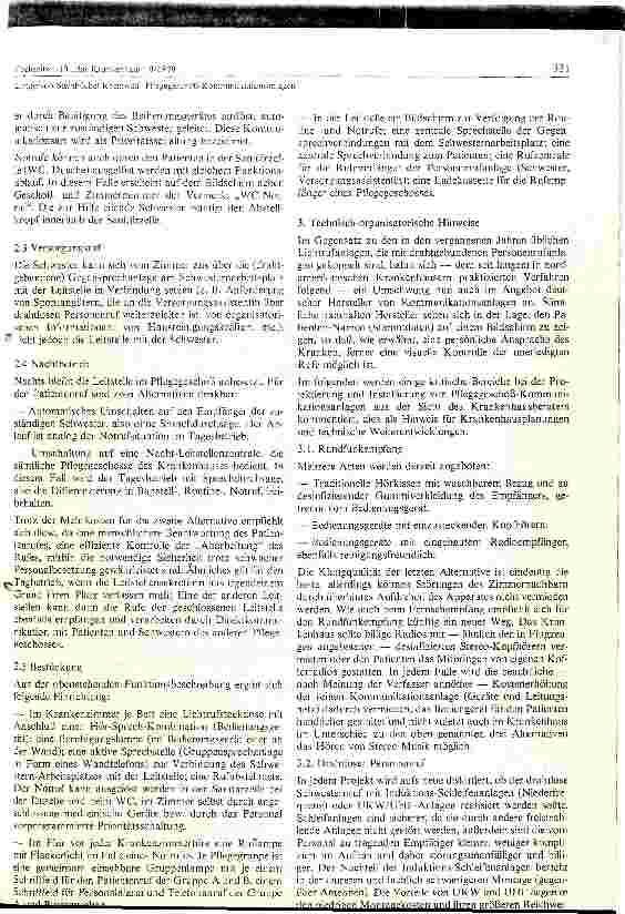 Vorschauseite 4: Pflegegeschoß - Kommunikationsanlagen