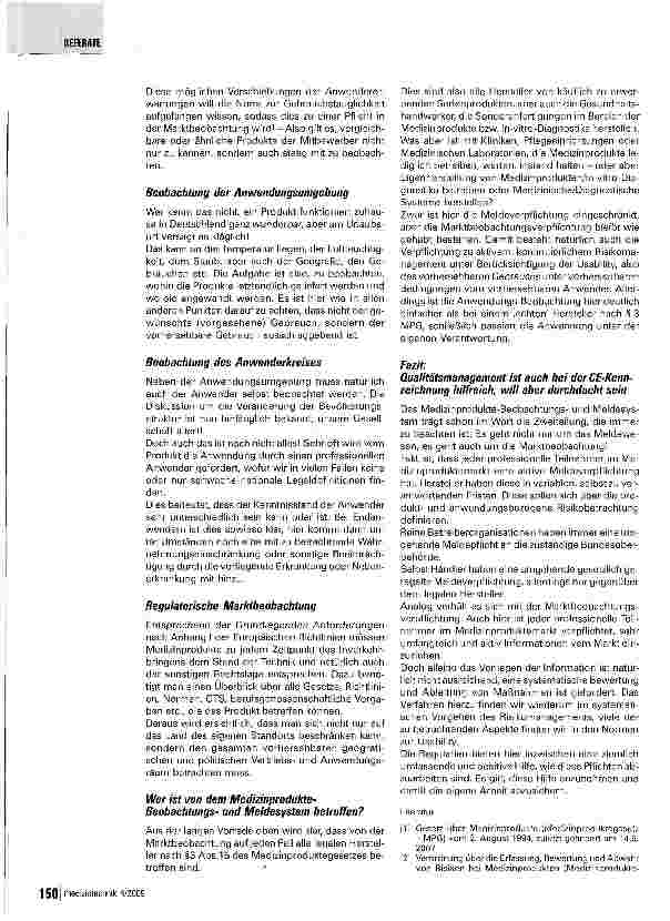 Vorschauseite 3: Meldewesen und Risikomanagement