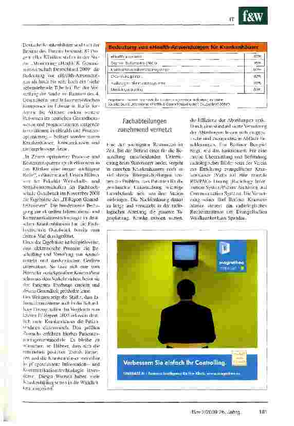 Vorschauseite 2: Papierlose Krankenhäuser versorgen besser