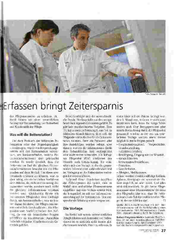 Vorschauseite 2: Strukturiertes Erfassen bringt Zeitersparnis
