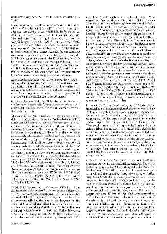 Vorschauseite 6: Der Ausschluss von Behandlungsmethoden im stationären Sektor durch Richtlinien des GBA