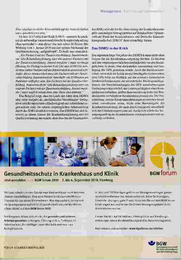 Vorschauseite 2: Vergütung bei Komplexbehandlungen Der OPS im Streit der Gerichte