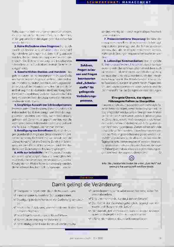 Vorschauseite 4: Veränderungen erfolgreich umsetzen