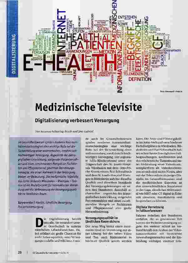 Vorschauseite 1: Medizinische Televisite