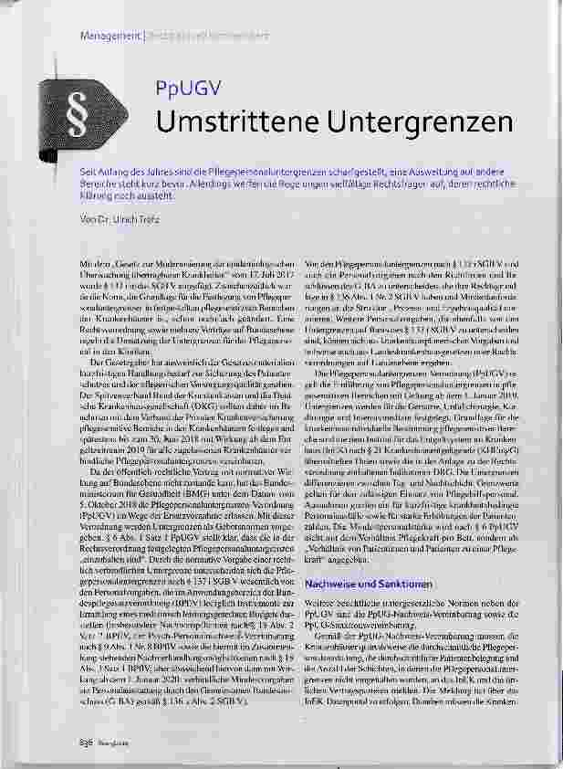 Vorschauseite 1: Umstrittene Untergrenzen