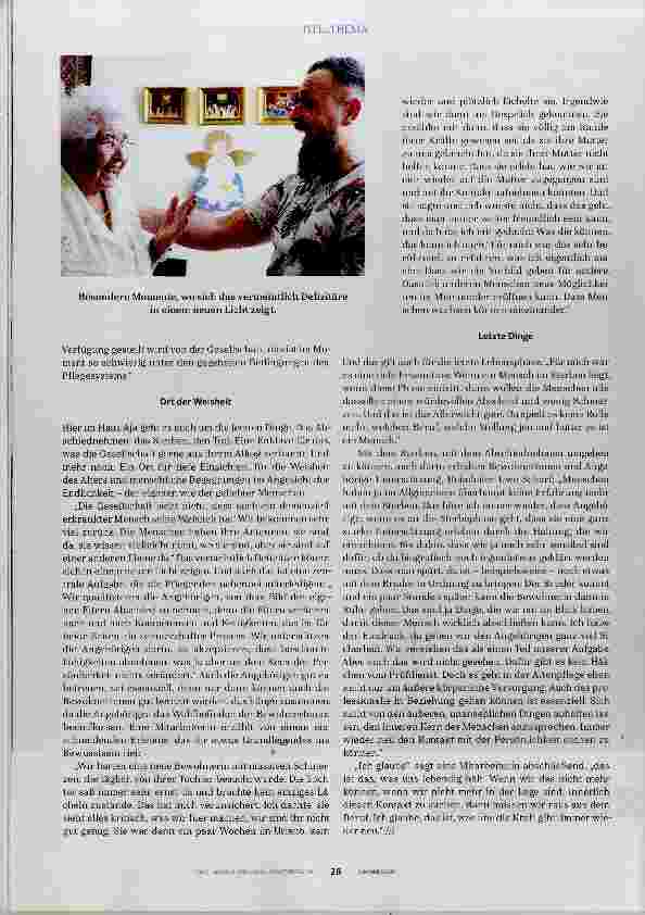 Vorschauseite 3: Pflege geht von der Seele zu Seele