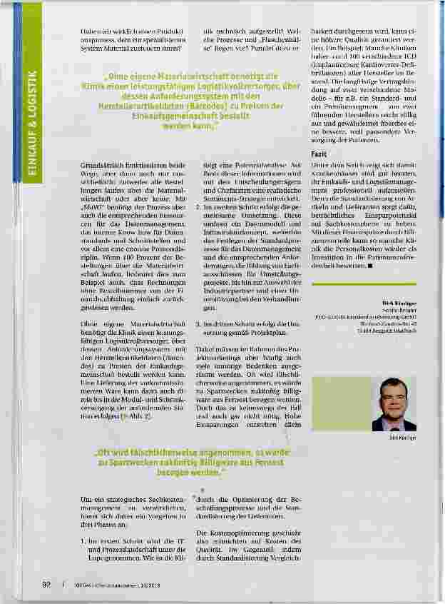 Vorschauseite 4: Die Standards sind da, sie müssen nur genutzt werden!
