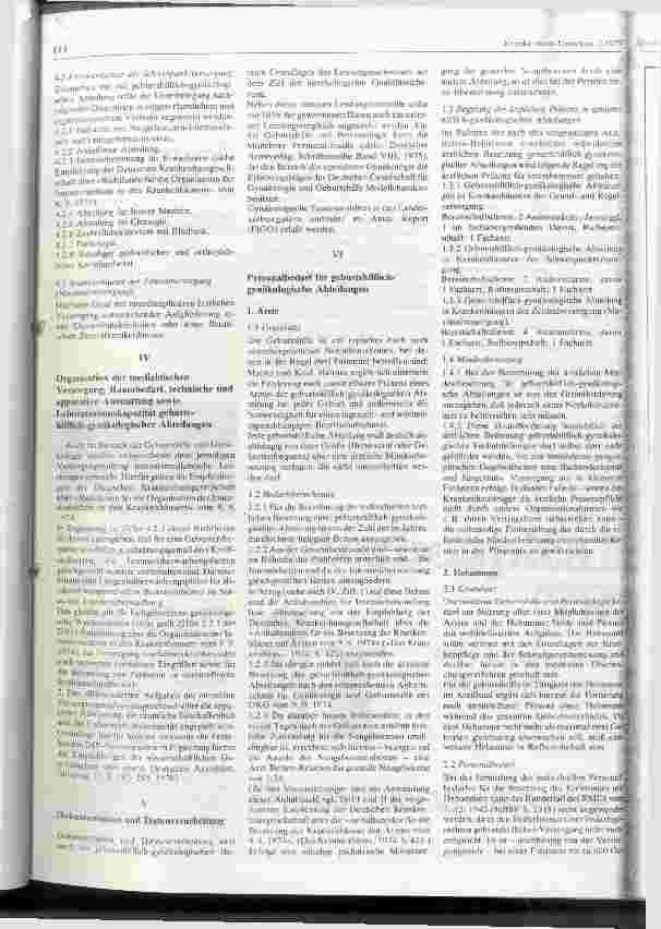 Vorschauseite 2: Richtlinien für die Organisation der geburtshilflichgynäkologischen Versorgung in Krankenhäusern