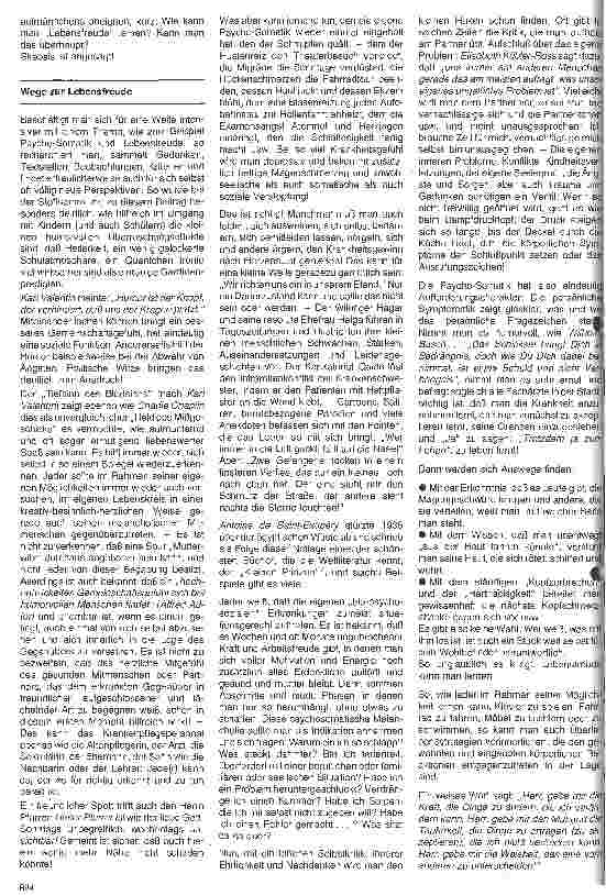 Vorschauseite 4: Klinische Psychologie 5. Folge: Psychosomatik und Lebensfreude