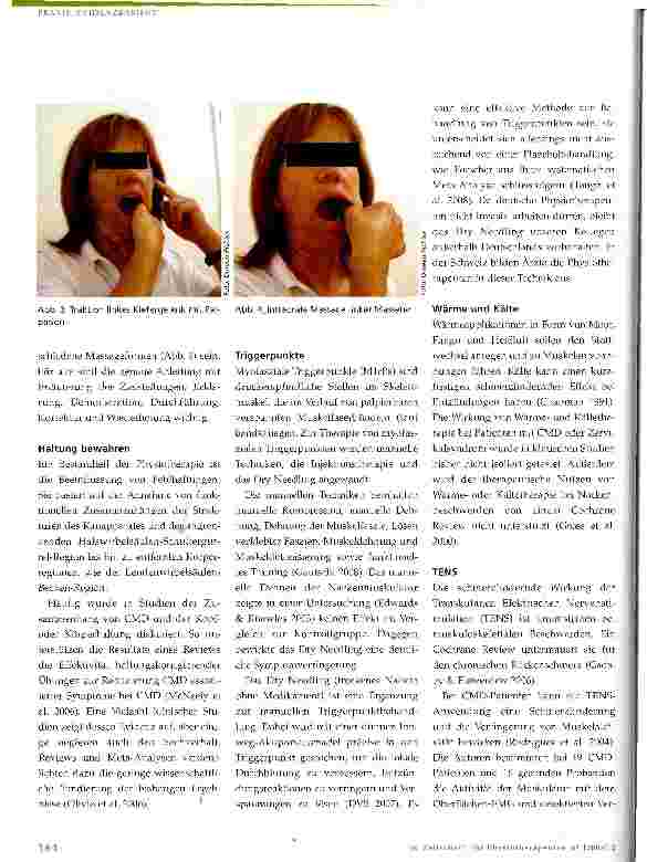 Vorschauseite 4: Evidenzbasierte Physiotherapie bei kraniomandibulären Dysfunktionen (CMD)