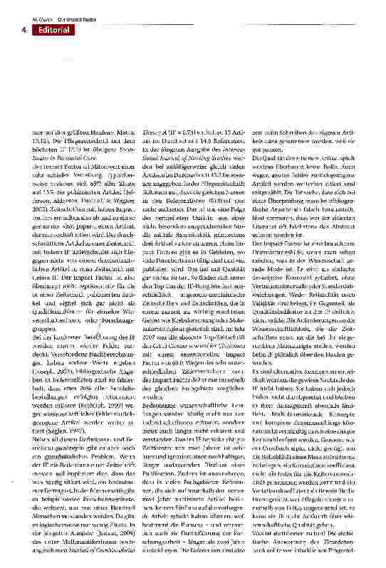 Vorschauseite 2: Der Impact Factor
