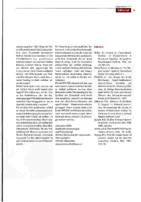 Vorschauseite 3: Der Impact Factor