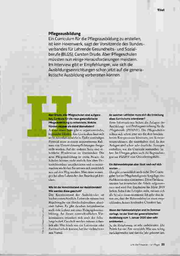 Vorschauseite 2: DER GENERALISTISCHE WEG IST DER BESSERE