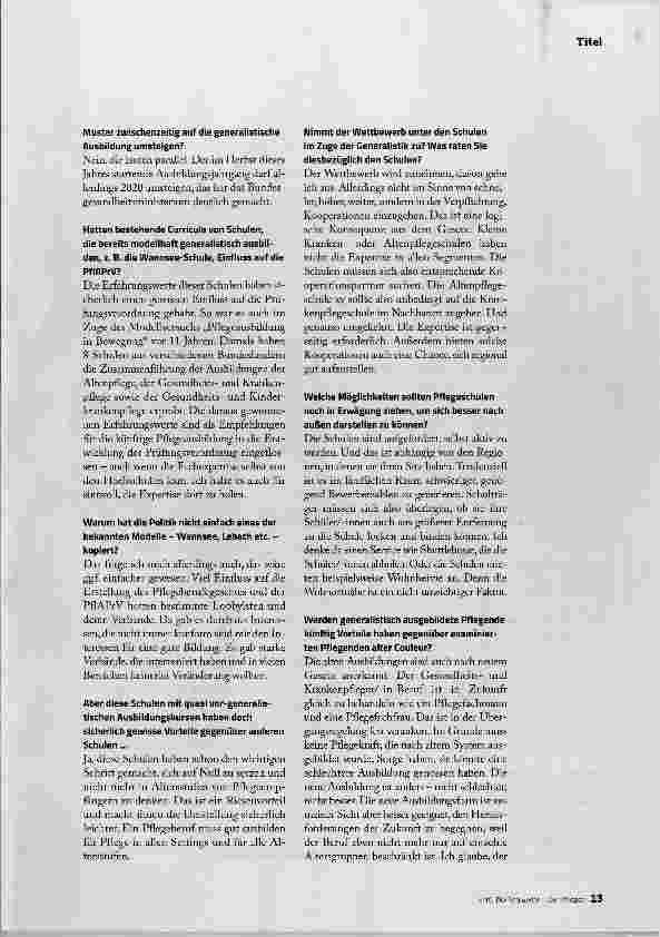 Vorschauseite 4: DER GENERALISTISCHE WEG IST DER BESSERE