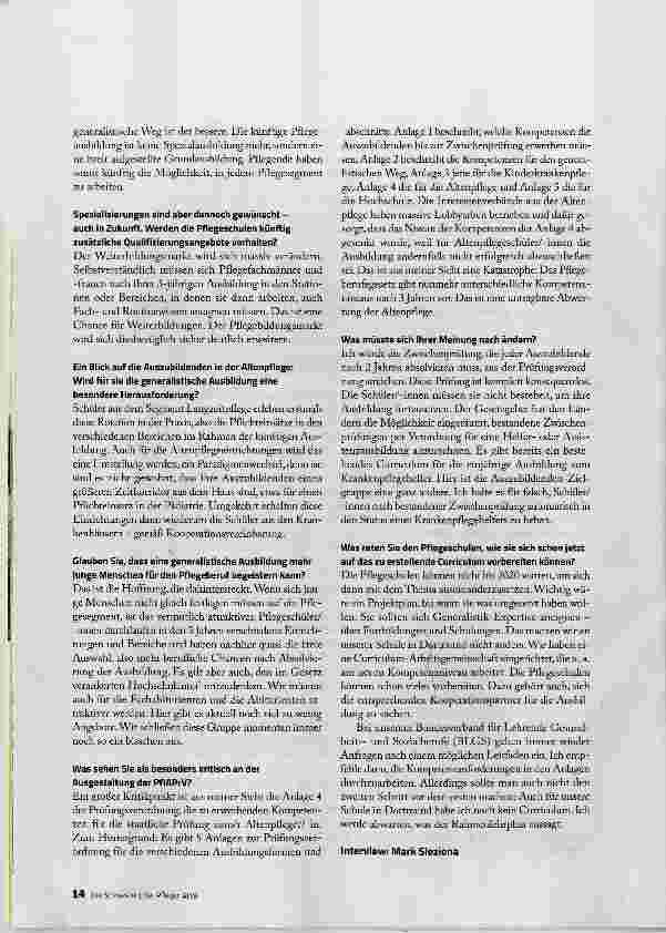 Vorschauseite 5: DER GENERALISTISCHE WEG IST DER BESSERE