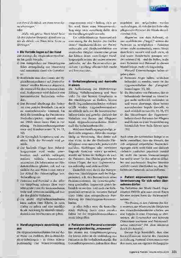 Vorschauseite 2: Das Konzept der Hygienekommunikation: Sprache als Compliance-Helfer