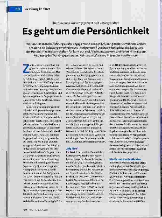 Vorschauseite 1: Es geht um die Persönlichkeit