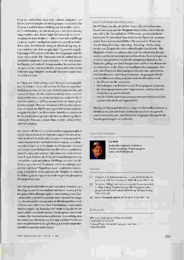 Vorschauseite 5: Teamwork im OP