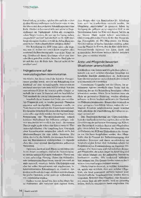 Vorschauseite 3: Palliative Situationen können jederzeit eintreten