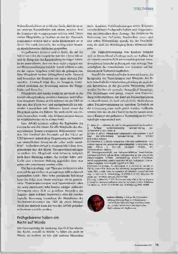 Vorschauseite 4: Palliative Situationen können jederzeit eintreten