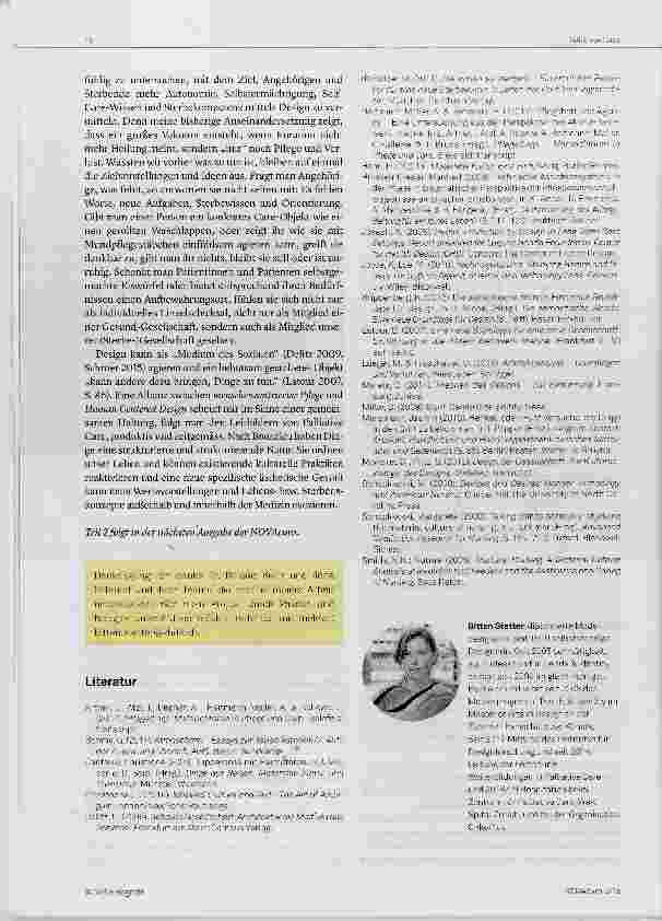 Vorschauseite 4: Design & Palliative Care (Teil I)