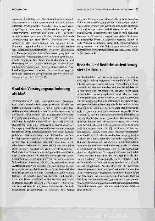 Vorschauseite 2: Qualität im Kontext der Integrierten Versorgung