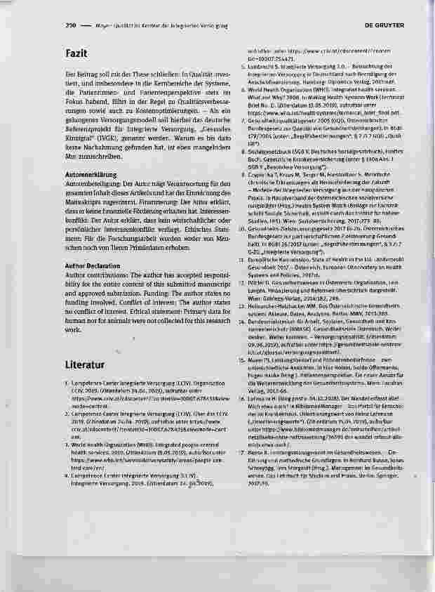 Vorschauseite 3: Qualität im Kontext der Integrierten Versorgung