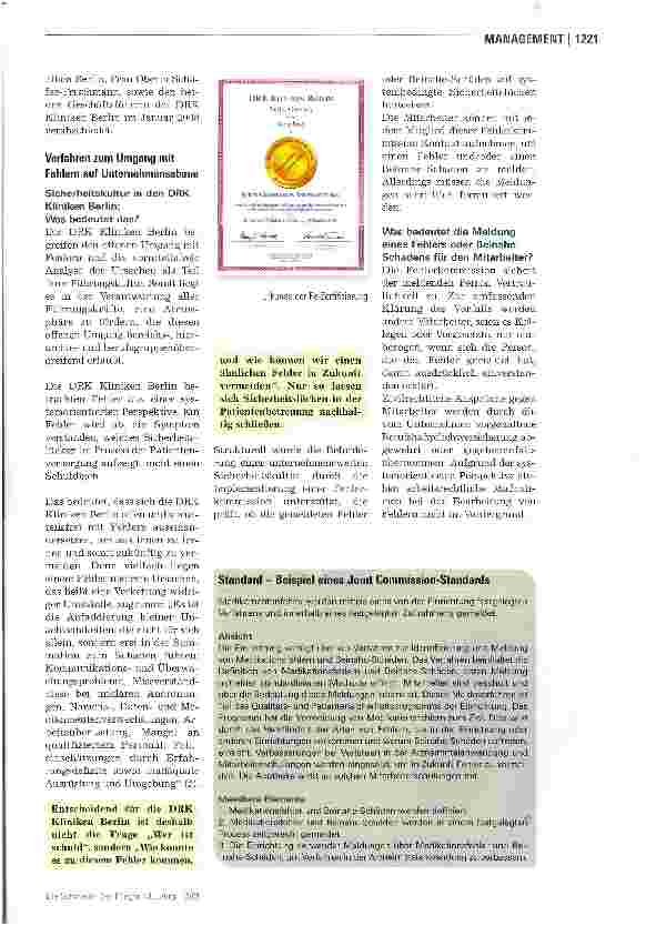 Vorschauseite 2: Lernen aus Fehlern -Sicherheitskultur leben