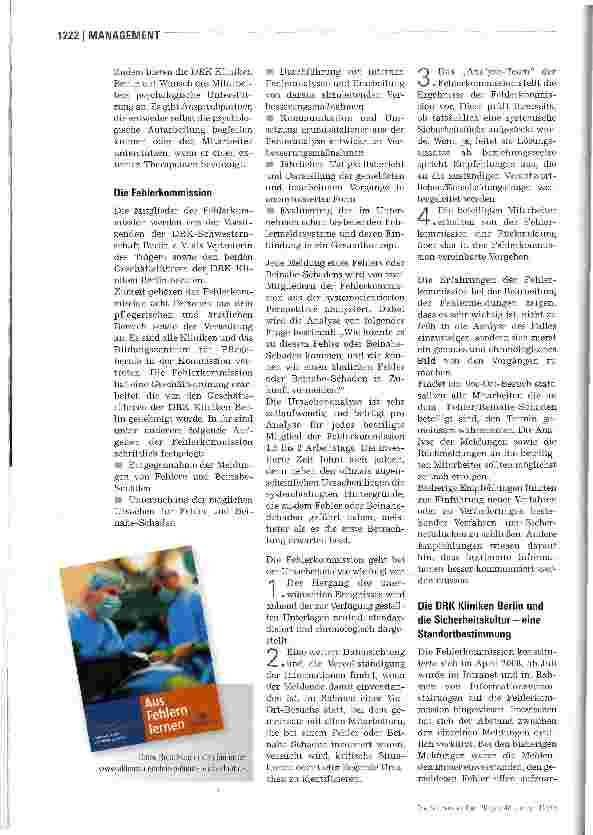 Vorschauseite 3: Lernen aus Fehlern -Sicherheitskultur leben