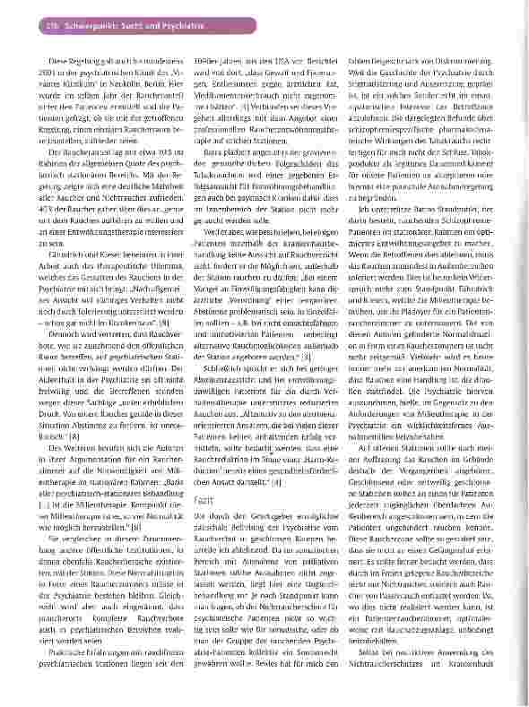 Vorschauseite 5: Rauchende Schizophrenie-Patienten im „Spannungsfeld Nichtraucherschutz