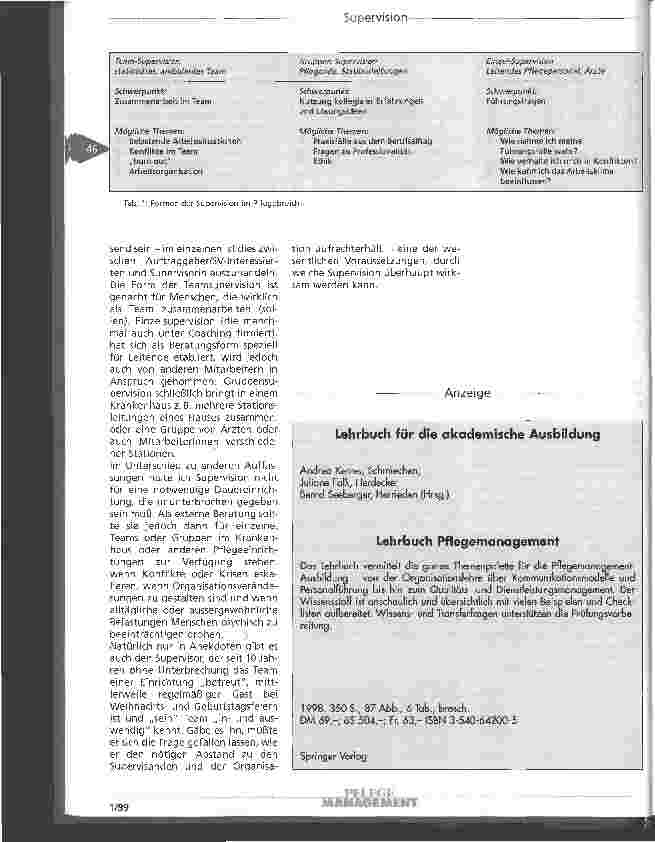 Vorschauseite 4: Supervision in der Pflege Professionalisierung - Qualitätssicherung - Reflexion