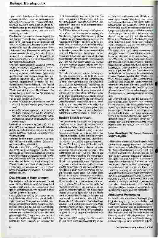 Vorschauseite 3: Eine wirkliche Gesundheitsreform ist vonnöten
