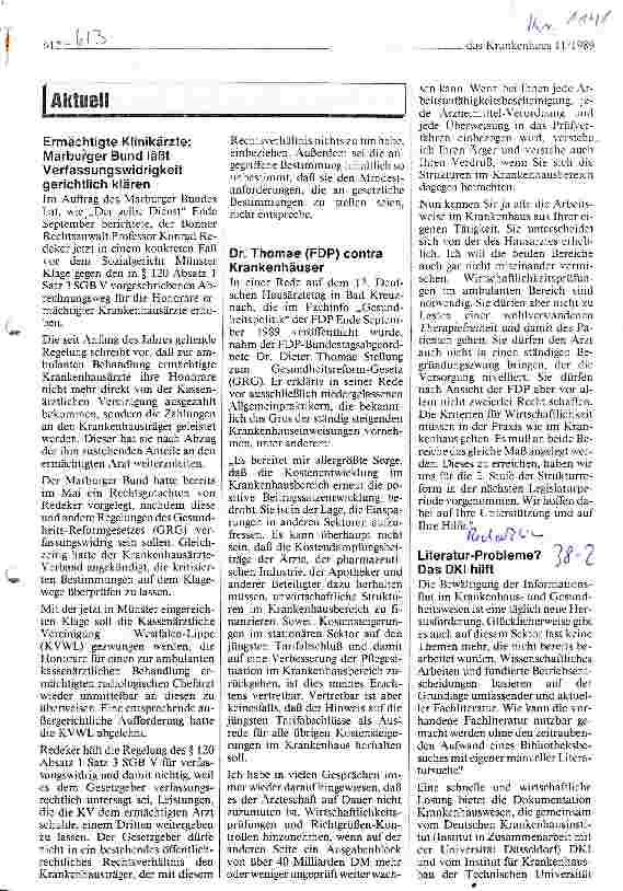 Vorschauseite 1: Literatur-Probleme? Das DKI hilft