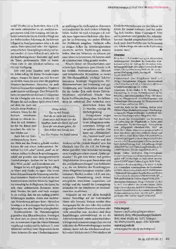 Vorschauseite 5: Online-Umfrage des Bundesverbandes „Das frühgeborene Kinde.V. zum Thema (Intensiv-)Kinderkrankenpflege