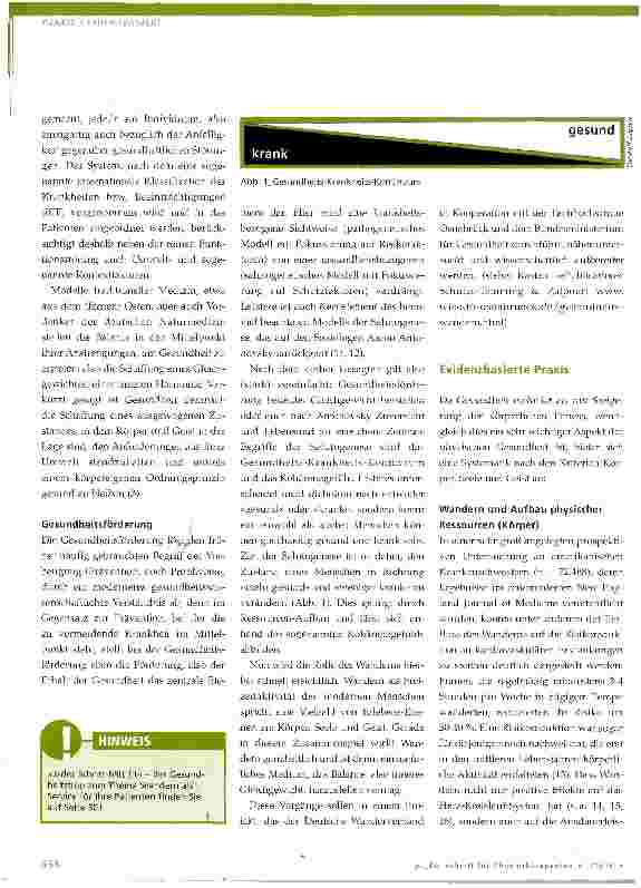 Vorschauseite 3: Wandern, Gesundheit und die Rolle der Physiotherapie