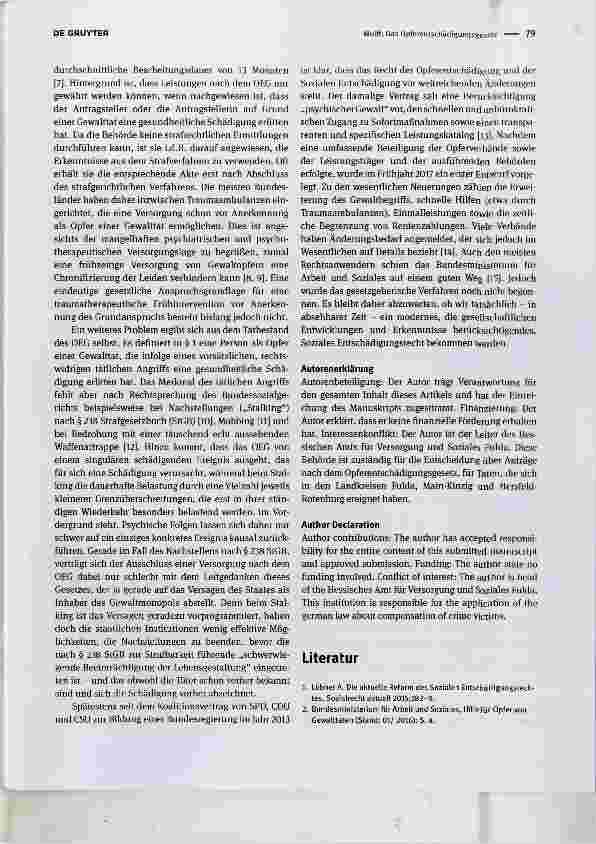 Vorschauseite 2: Das Opferentschadigungsgesetz