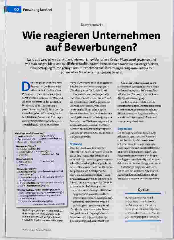 Vorschauseite 1: Wie reagieren Unternehmen auf Bewerbungen?