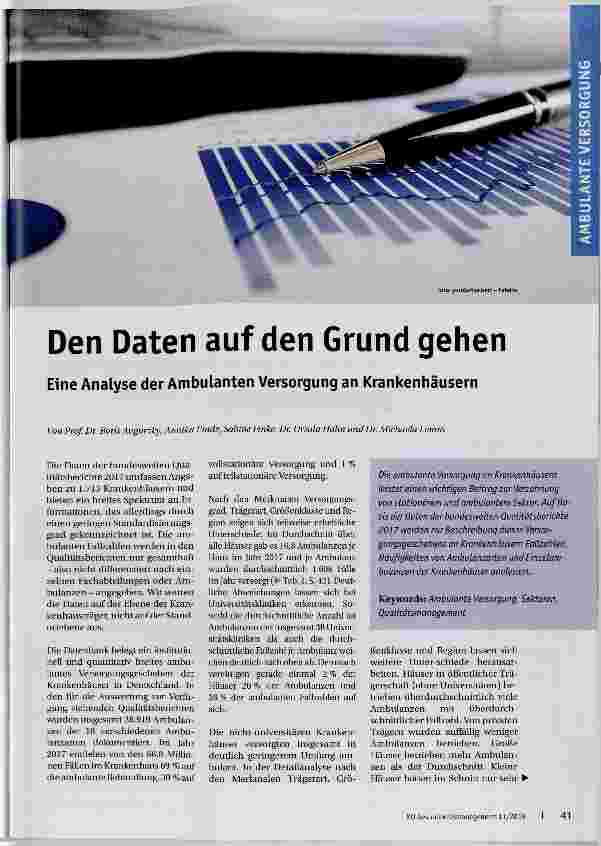 Vorschauseite 1: Den Daten auf den Grund gehen