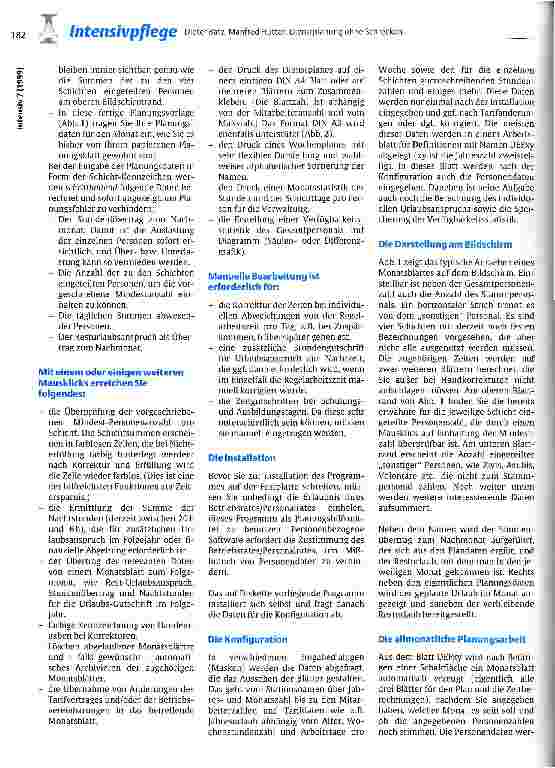 Vorschauseite 2: Dienstplanung ohne Schrecken