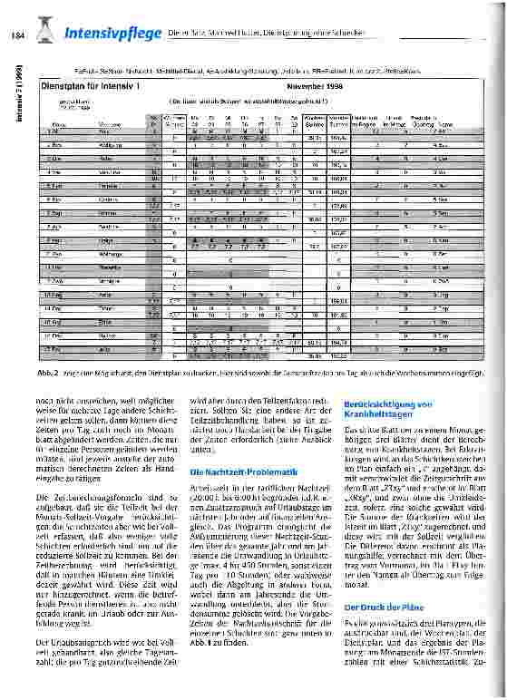 Vorschauseite 4: Dienstplanung ohne Schrecken